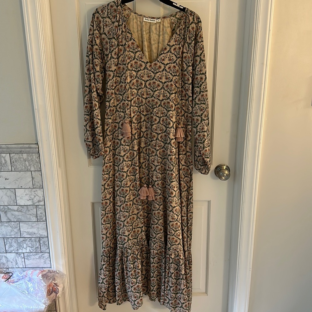 Roller Rabbit floral tassel maxi dress